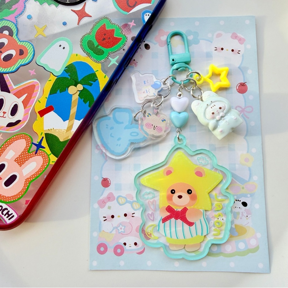 Sylvanian Family Jason double sided acrylic keychain bagcharm